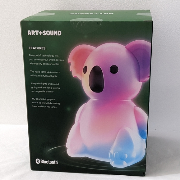 ART + SOUND Color Changing Koala Bluetooth Speaker, New In Box - Picture 2 of 4